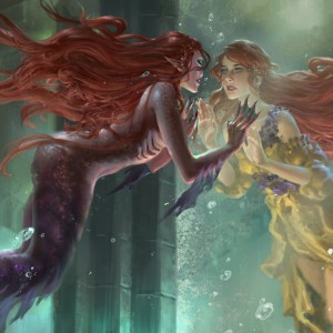 Wishful Merfolk - Throne of Eldraine MtG Art