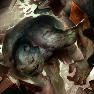 Skullknocker Ogre - Throne of Eldraine MtG Art