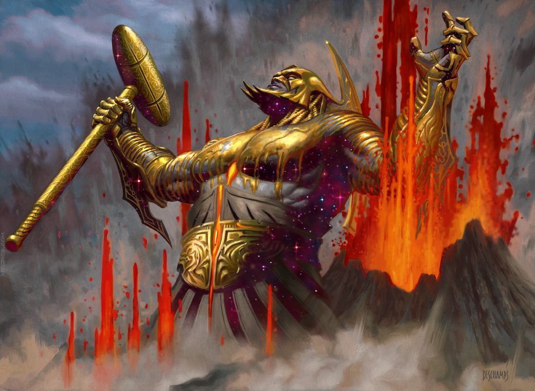 Purphoros, Bronze-Blooded - Theros Beyond Death Art