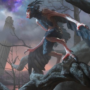 Scavenging Harpy - Theros Beyond Death Art