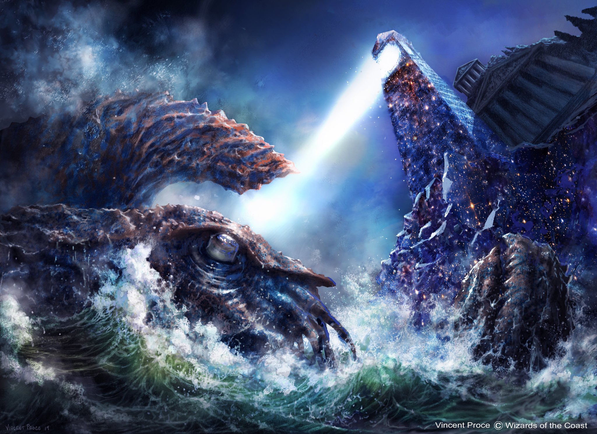 Shoal Kraken - Theros Beyond Death Art