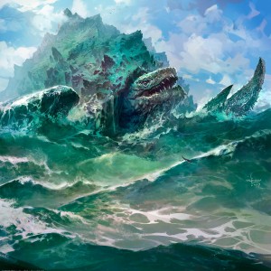 Archipelagore - Ikoria MtG Art