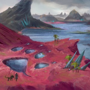 Footfall Crater - Ikoria MtG Art