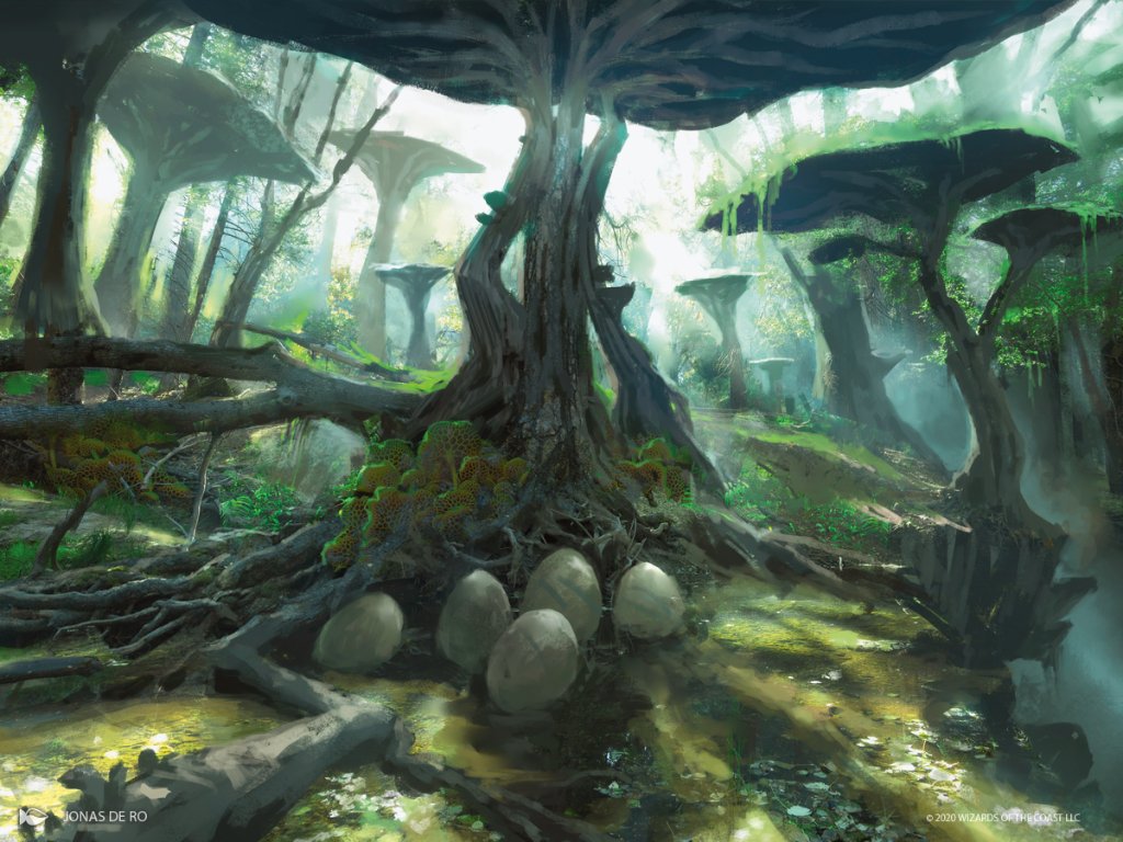 Jungle Hollow - Ikoria MtG Art