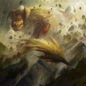 King Caesar, Awoken Titan - Ikoria MtG Art