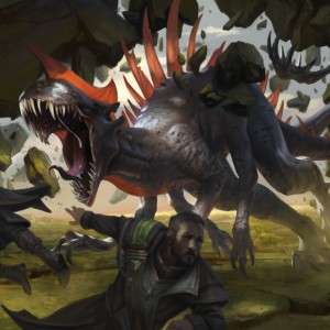 Labyrinth Raptor - Ikoria MtG Art