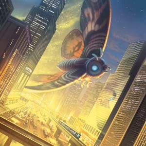 Mothra, Supersonic Queen - Ikoria MtG Art