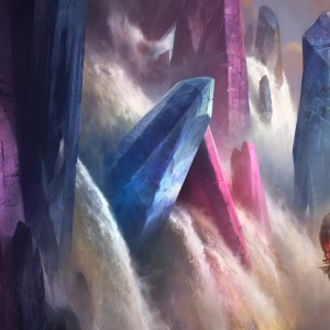 Swiftwater Cliffs - Ikoria MtG Arts