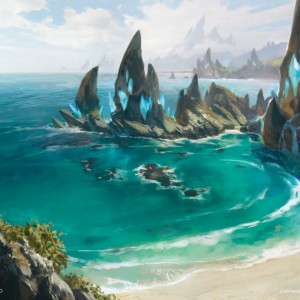 Tranquil Cove - Ikoria MtG Art