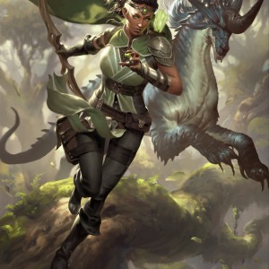 Vivien, Monsters' Advocate - Ikoria MtG Art