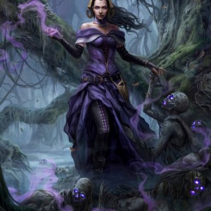 Liliana, Waker of the Dead (Variant) - Core Set 2021 MtG Art