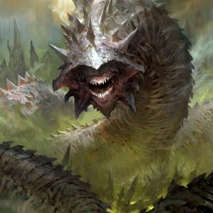 Massacre Wurm (Variant) - Core Set 2021 MtG Art