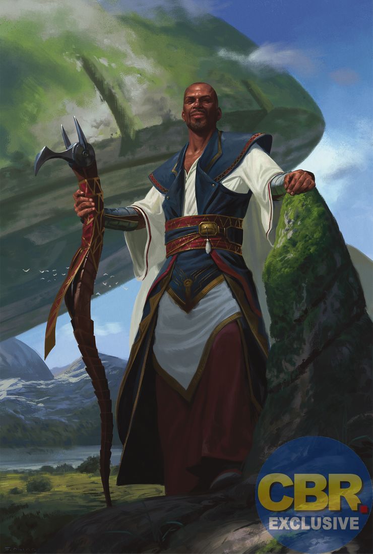 Teferi Timeless Voyager Mtg Art From Core Set 2021 Set By Jake Murray