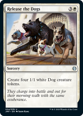 Release the Dogs MtG Art from Jumpstart Set by Jason Kang - Art of