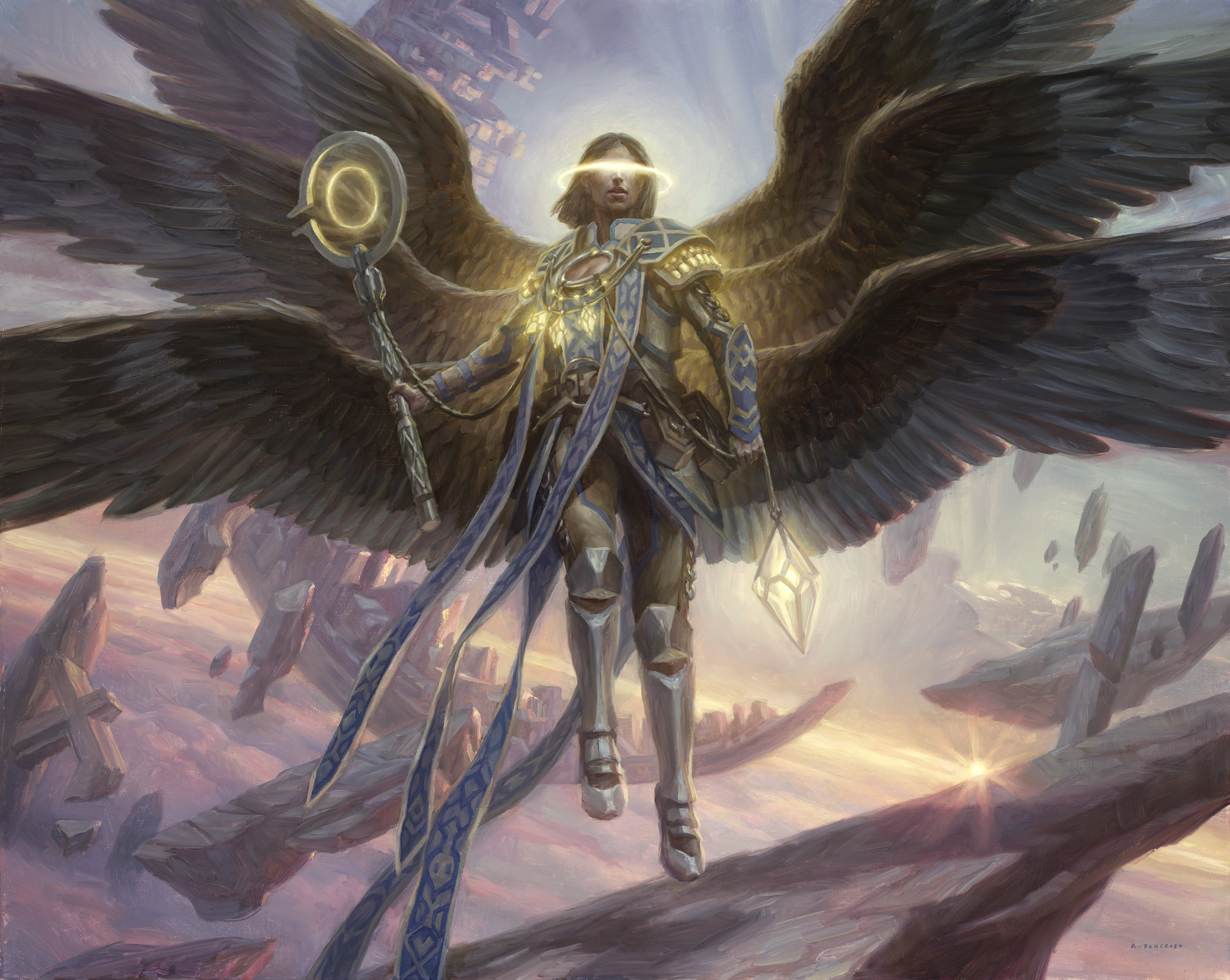 Angel of Destiny MtG Art from Zendikar Rising Set by Ryan Pancoast