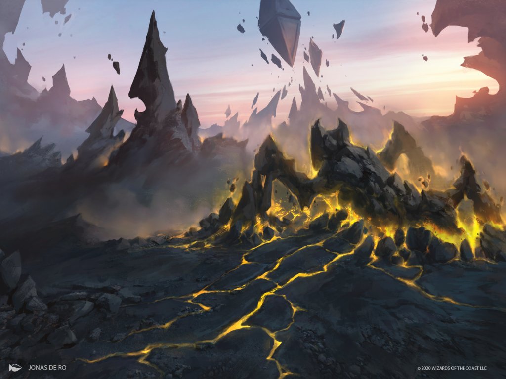 Crawling Barrens - Zendikar Rising MtG Art