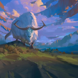 Makindi Ox Variant - Zendikar Rising MtG Art