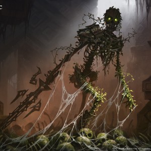 Moss-Pit Skeleton - Zendikar Rising MtG Art