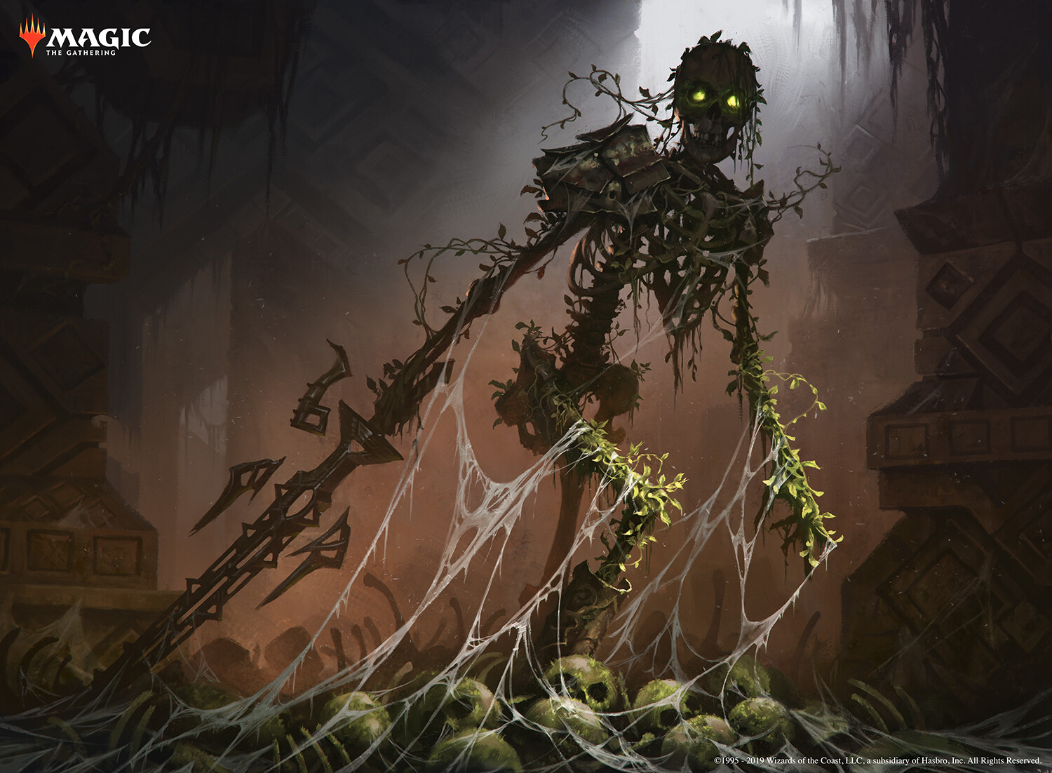 Moss-Pit Skeleton - Zendikar Rising MtG Art