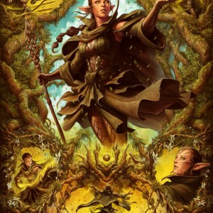 Nissa of Shadowed Boughs Variant - Zendikar Rising MtG Art