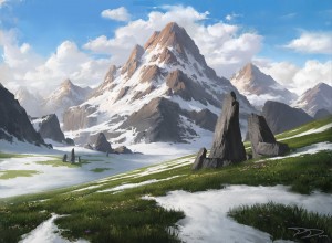 Alpine Meadow MtG Art from Kaldheim Set by Piotr Dura - Art of Magic ...