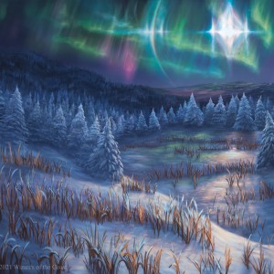 Arctic Treeline - Kaldheim MtG Art