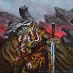 Arni Brokenbrow (Variant) - Kaldheim MtG Art