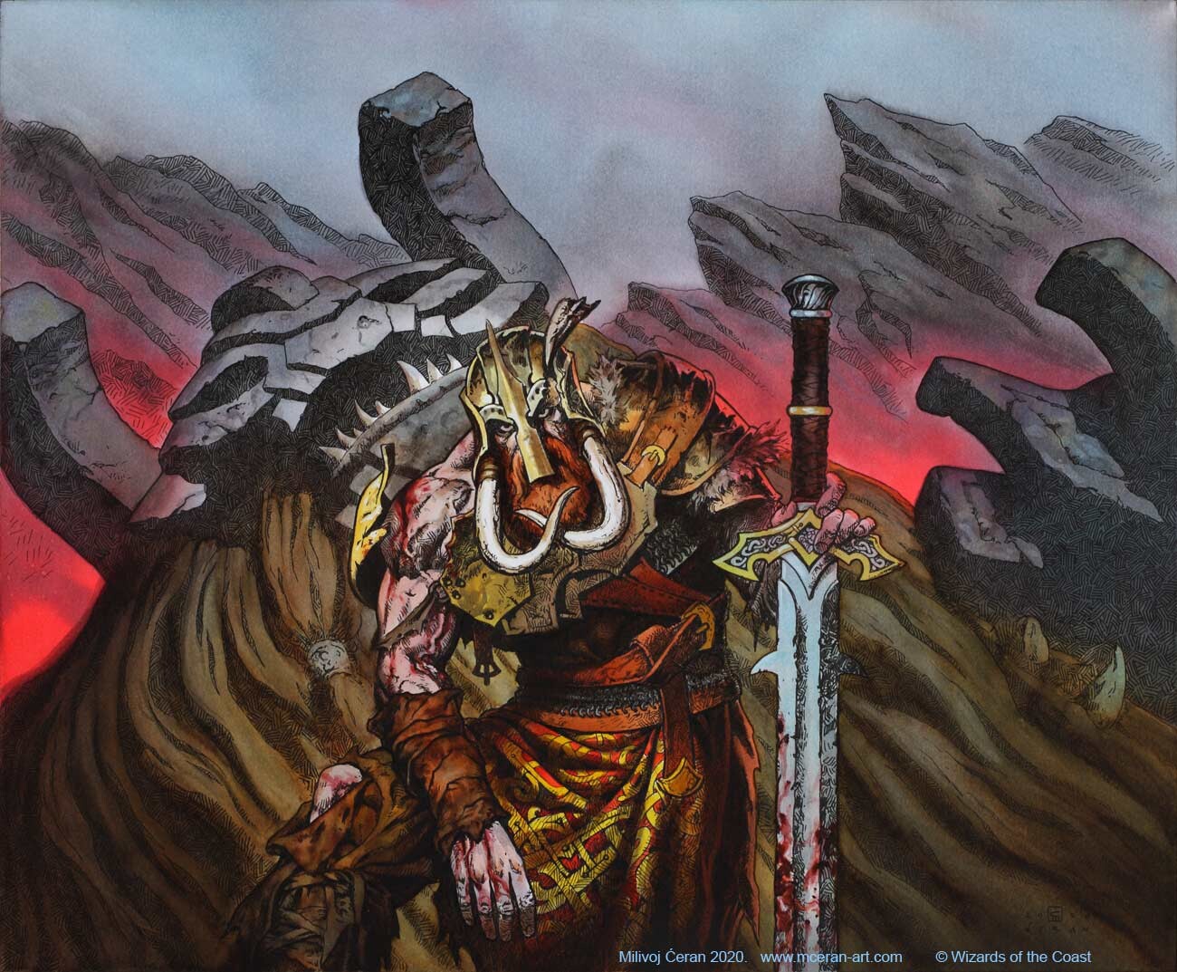 Arni Brokenbrow (Variant) - Kaldheim MtG Art