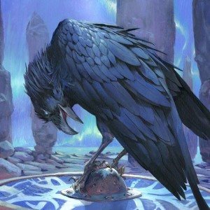 Augury Raven - Kaldheim MtG Art