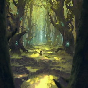 Barkchannel Pathway (Variant) - Kaldheim MtG Art