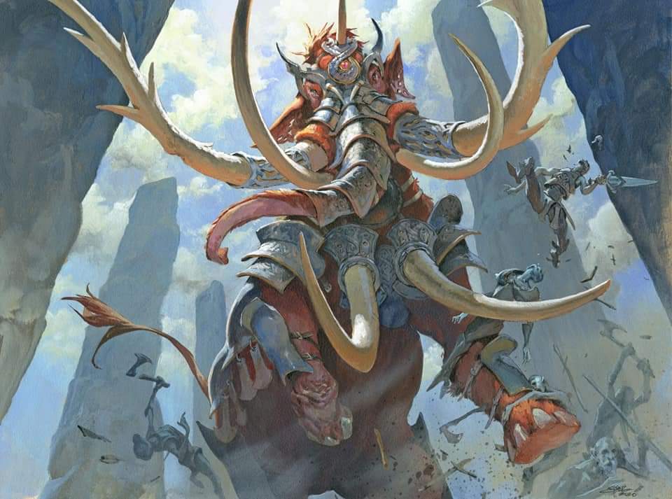 Battle Mammoth - Kaldheim MtG Art