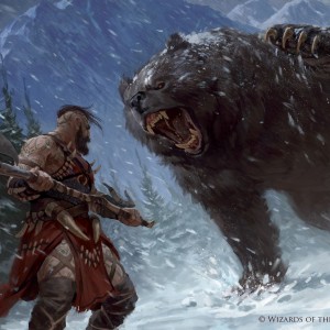 Blizzard Brawl - Kaldheim MtG Art