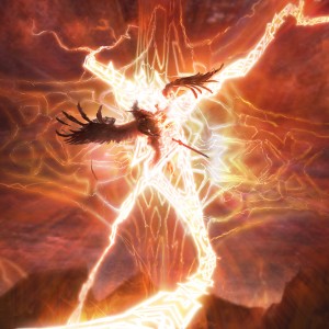 Demon Bolt - Kaldheim MtG Art