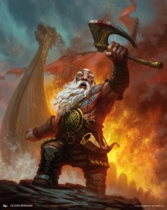 Dwarf Berserker Token MtG Art from Kaldheim Set by Olivier Bernard ...