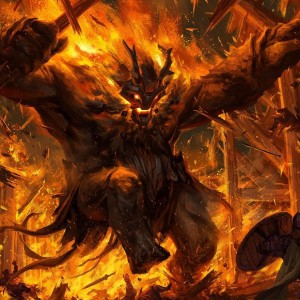 Fire GIant's Fury - Kaldheim MtG Art