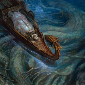 Funeral Longboat - Kaldheim MtG Art