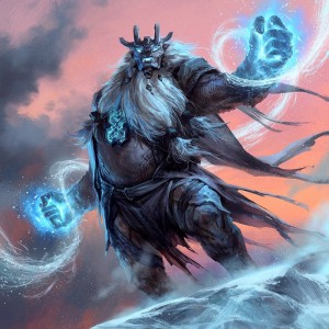 Giant Wizard Token - Kaldheim MtG Art