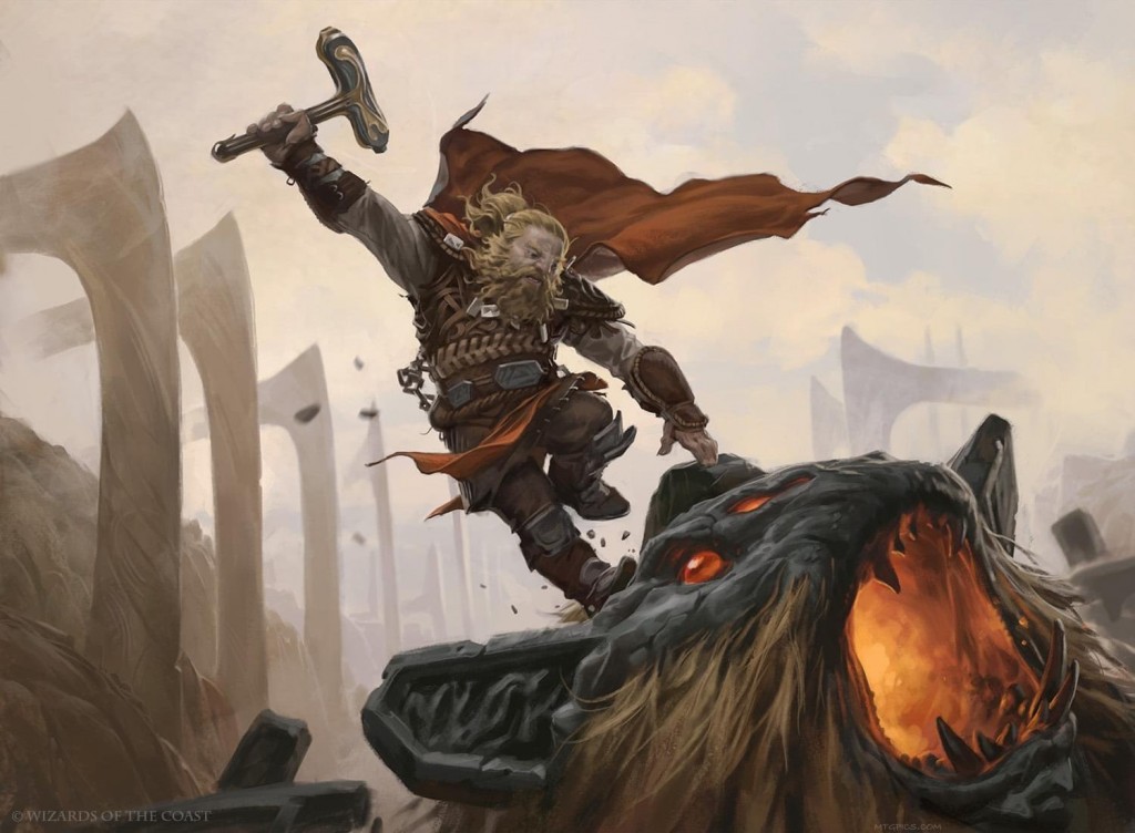 Goldmaw Champion MtG Art from Kaldheim Set by Slawomir Maniak - Art of ...