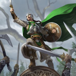 Maja, Bretagard Protector - Kaldheim MtG Art