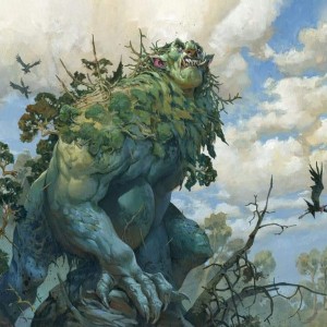 Old-Growth Troll - Kaldheim MtG Art