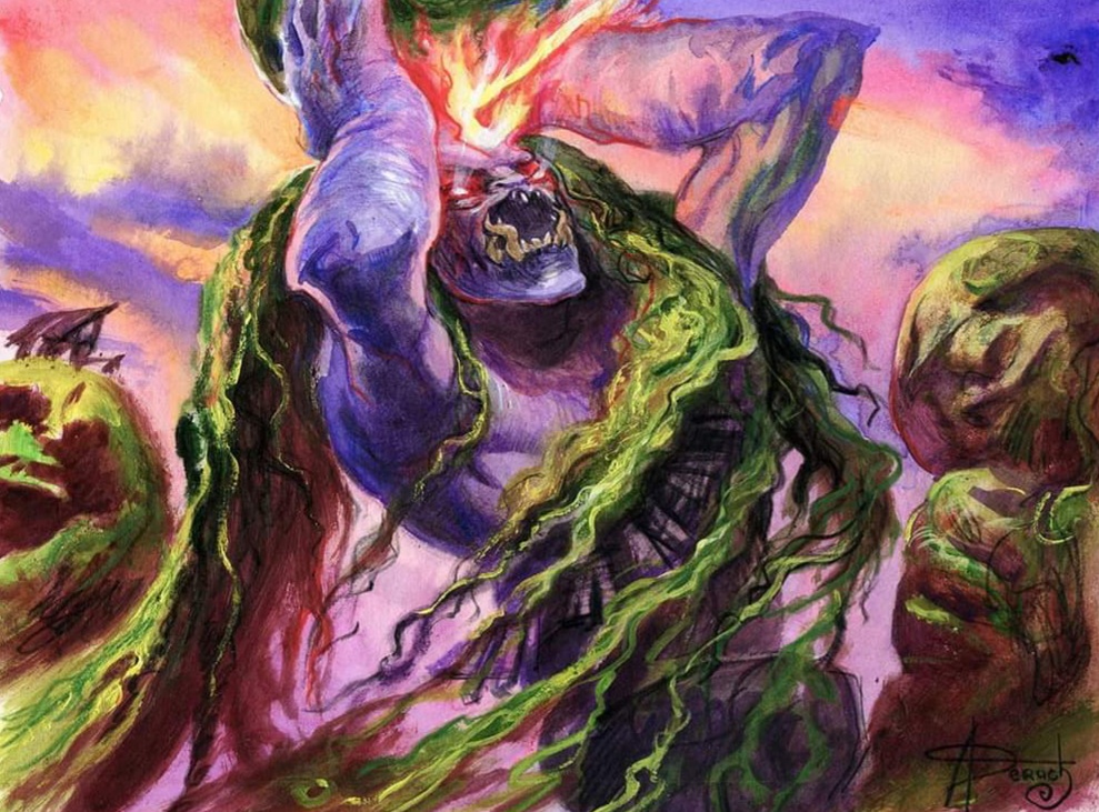 Provoke the Trolls - Kaldheim MtG Art