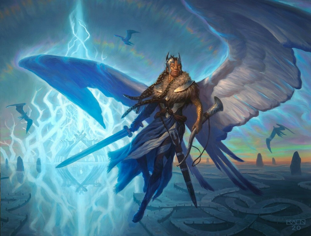 Righteous Valkyrie MtG Art from Kaldheim Set by Chris Rahn - Art of ...