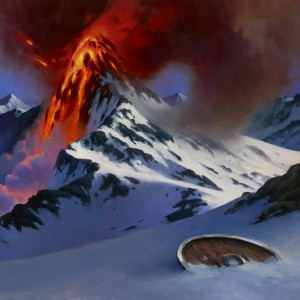 Snow-Covered Mountain - Kaldheim MtG Art