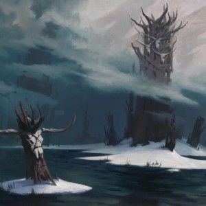 Snow-Covered Swamp - Kaldheim MtG Art