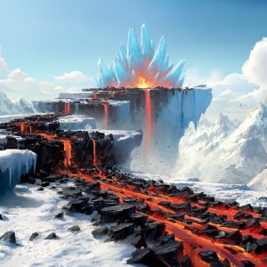 Surtland Frostpyre - Kaldheim MtG Art