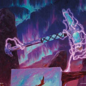 Toralf's Hammer - Kaldheim MtG Art