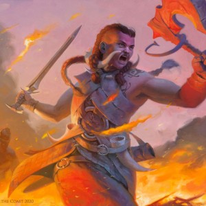 Tuskeri Firewalker - Kaldheim MtG Art