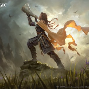 Warhorn Blast - Kaldheim MtG Art