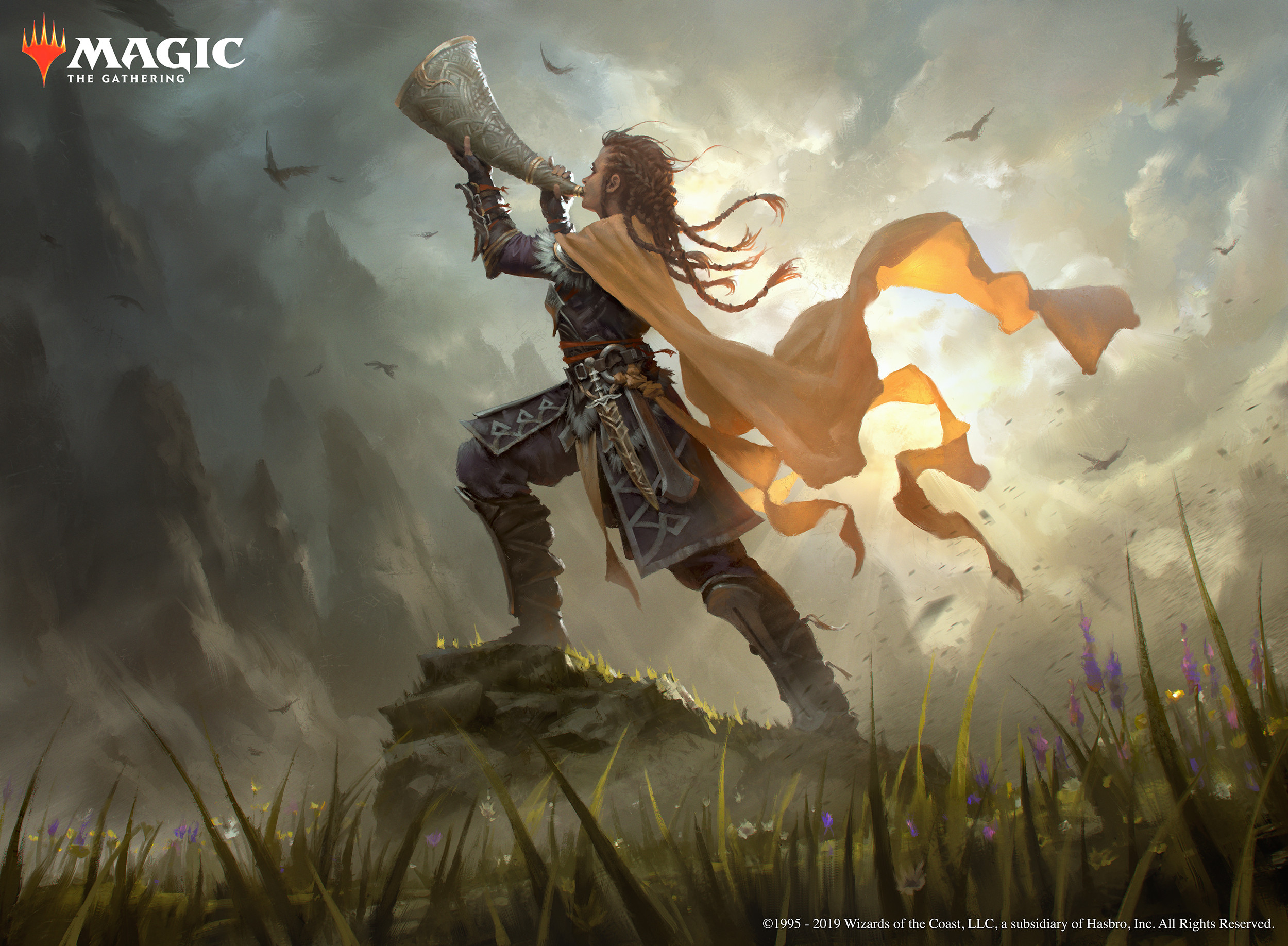 Warhorn Blast - Kaldheim MtG Art