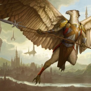 Aven Sentry - Dominaria MtG Art